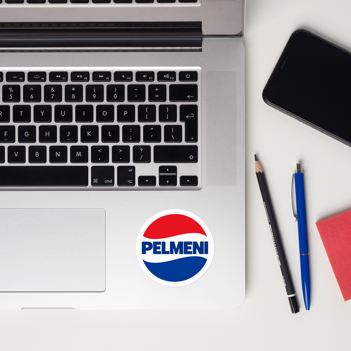Blasenfreie Aufkleber pelmeni