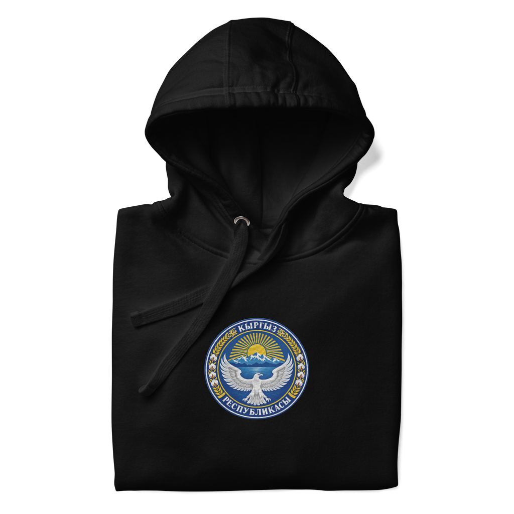Kirgistan Premium Hoodie - Gestickt