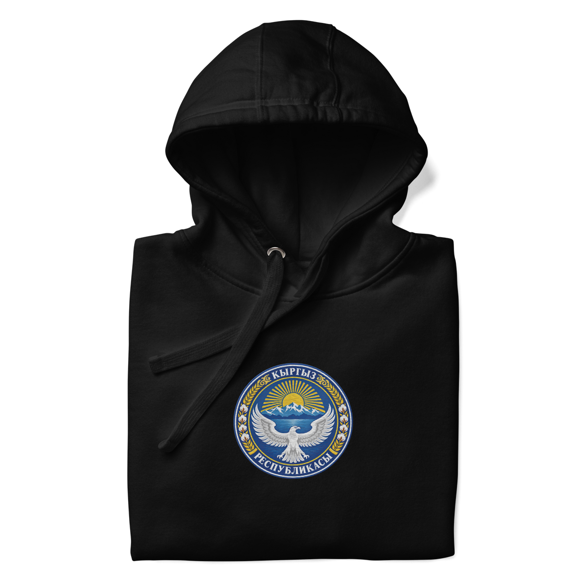 Kirgistan Premium Hoodie - Gestickt