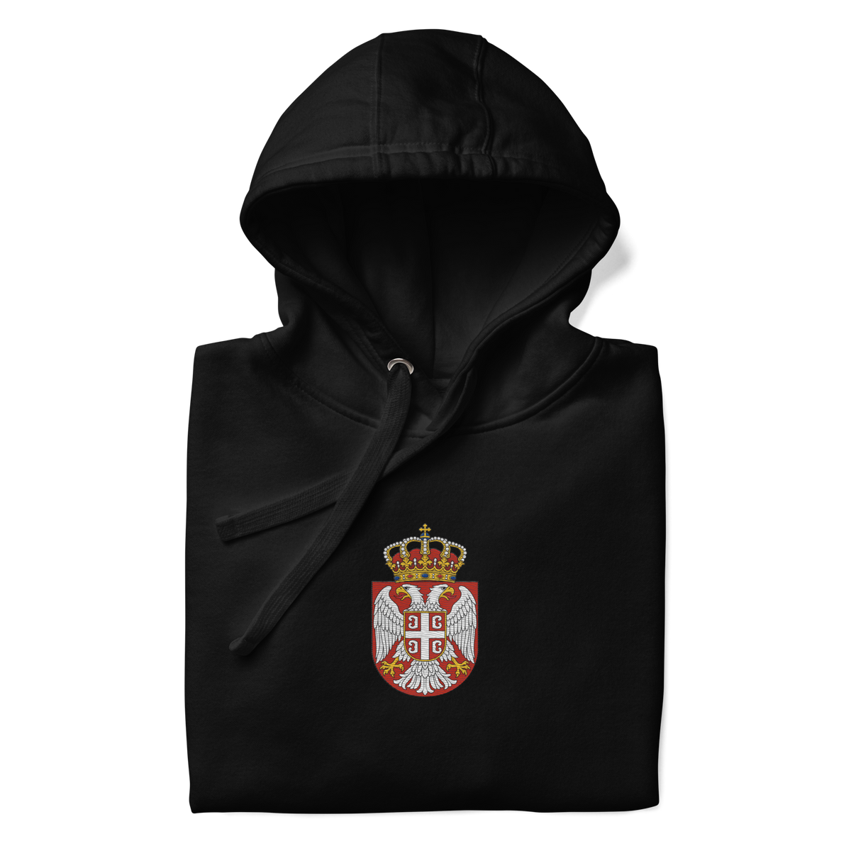 Serbien Premium Hoodie - Gestickt