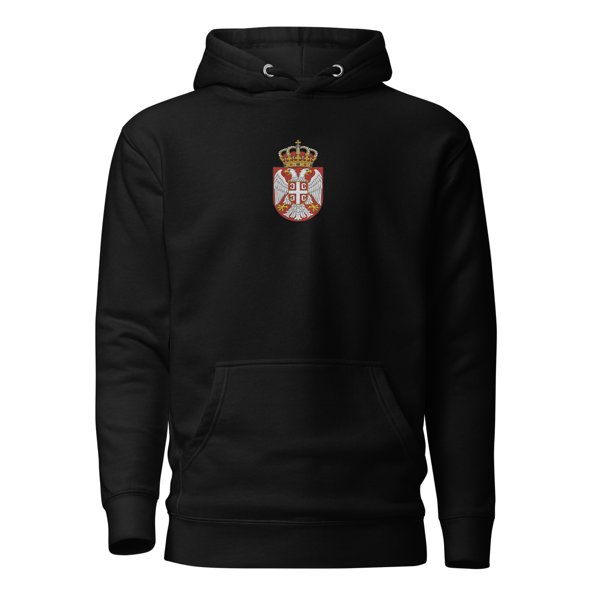 Serbien Premium Hoodie - Gestickt