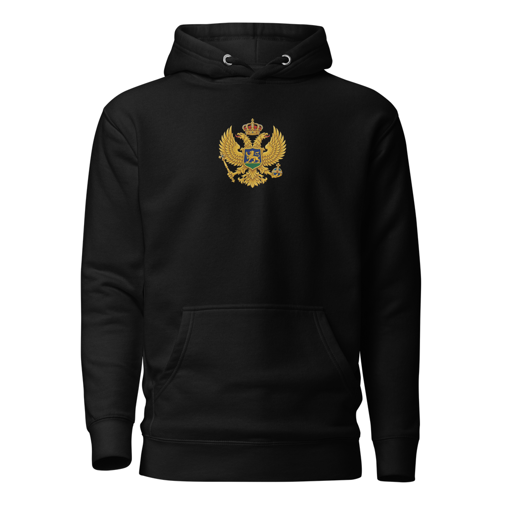 Montenegro Premium Hoodie - Gestickt