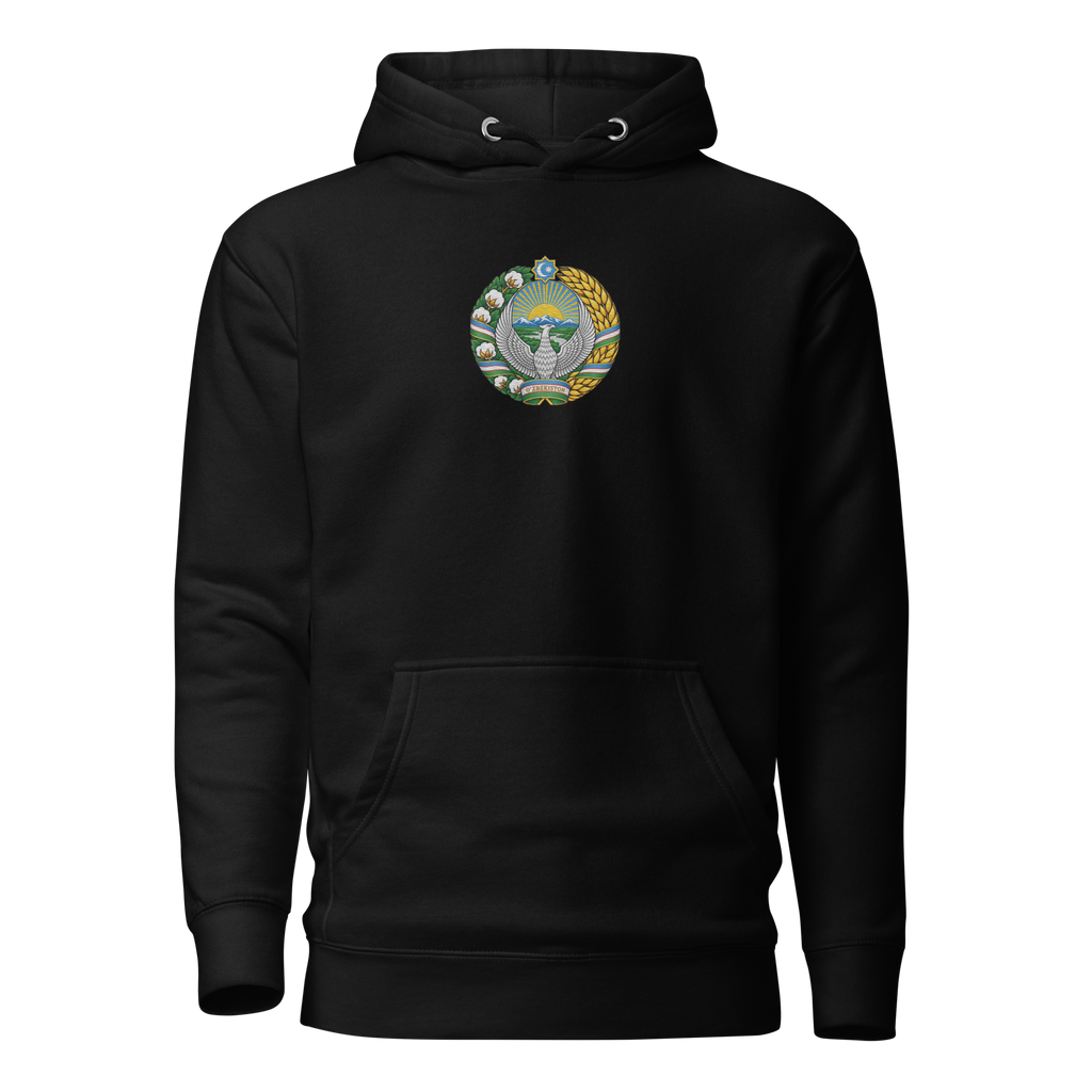 Usbekistan Premium Hoodie - Gestickt