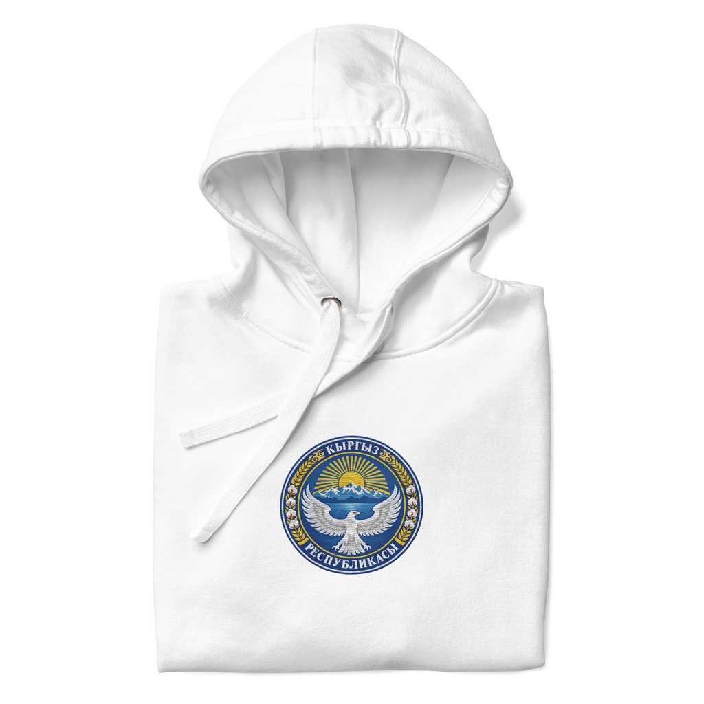 Kirgistan Premium Hoodie - Gestickt
