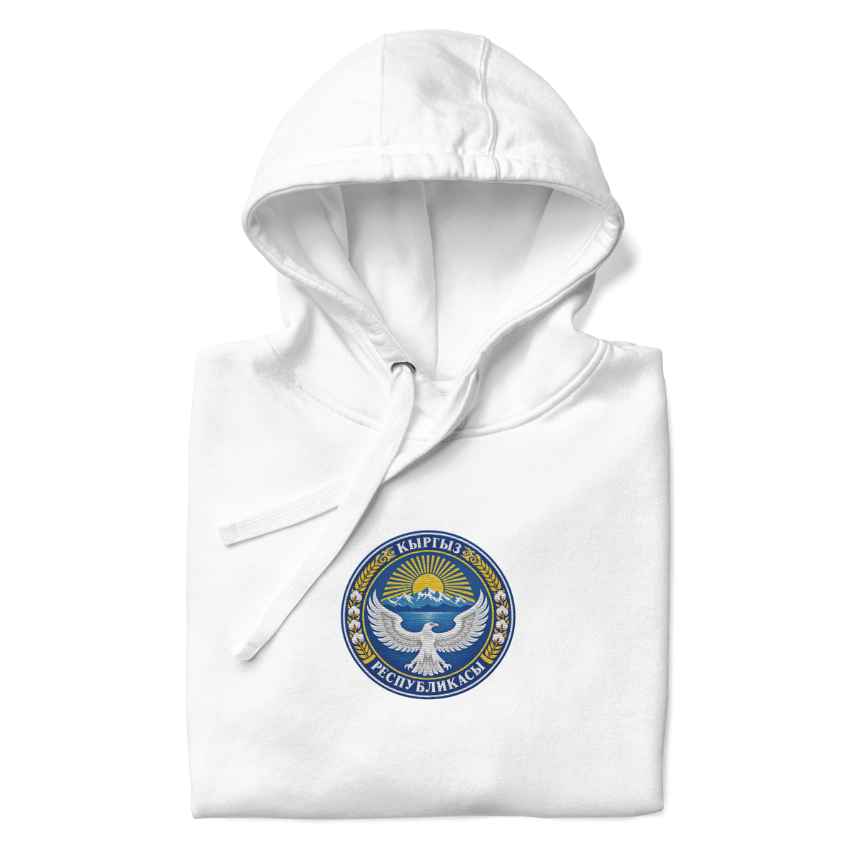 Kirgistan Premium Hoodie - Gestickt