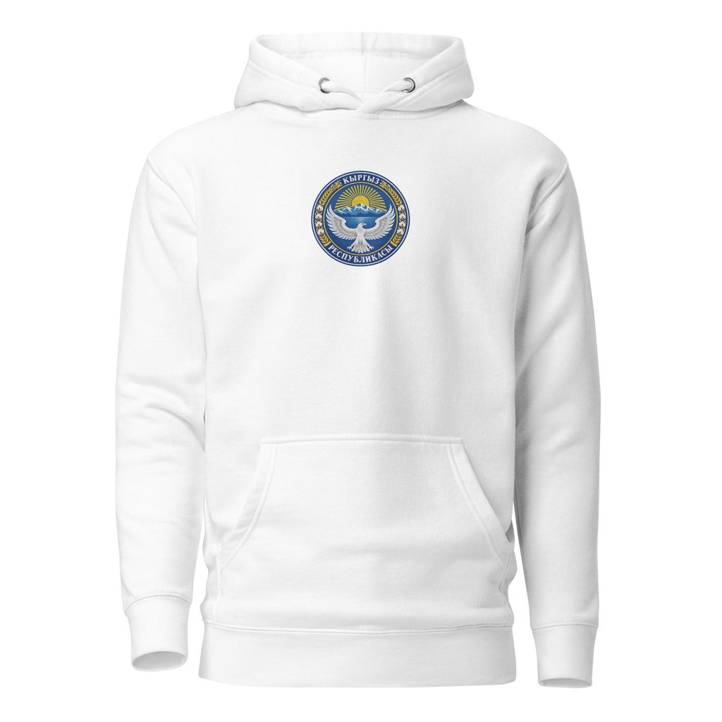 Kirgistan Premium Hoodie - Gestickt
