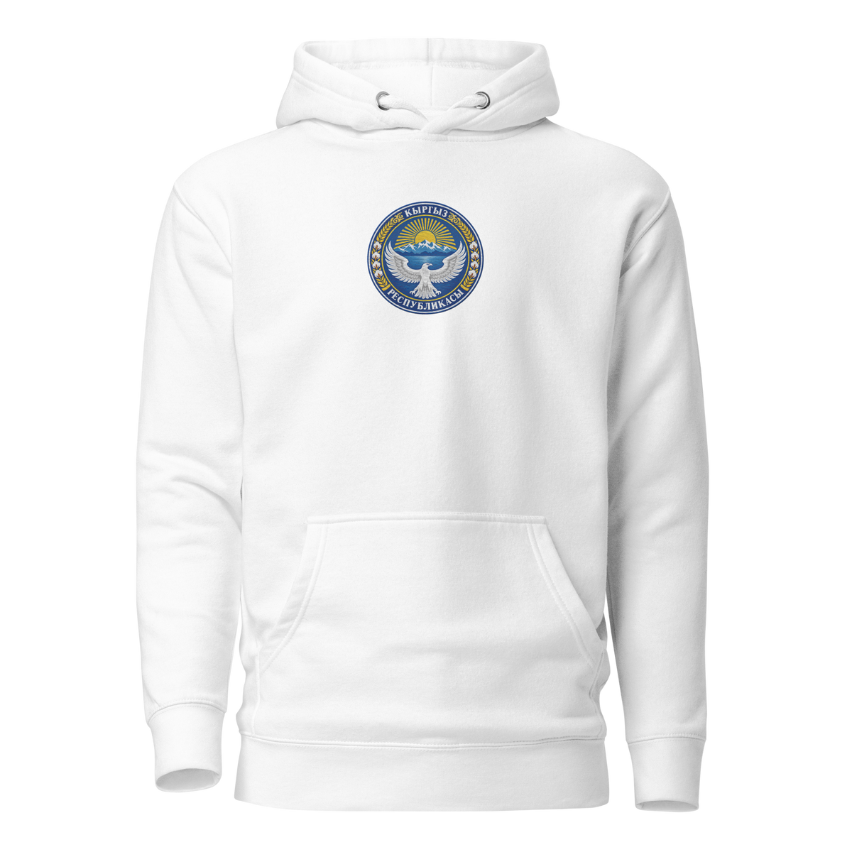 Kirgistan Premium Hoodie - Gestickt