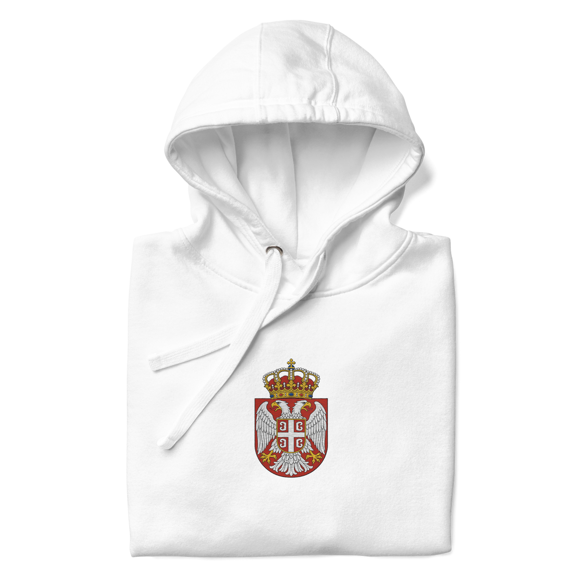 Serbien Premium Hoodie - Gestickt