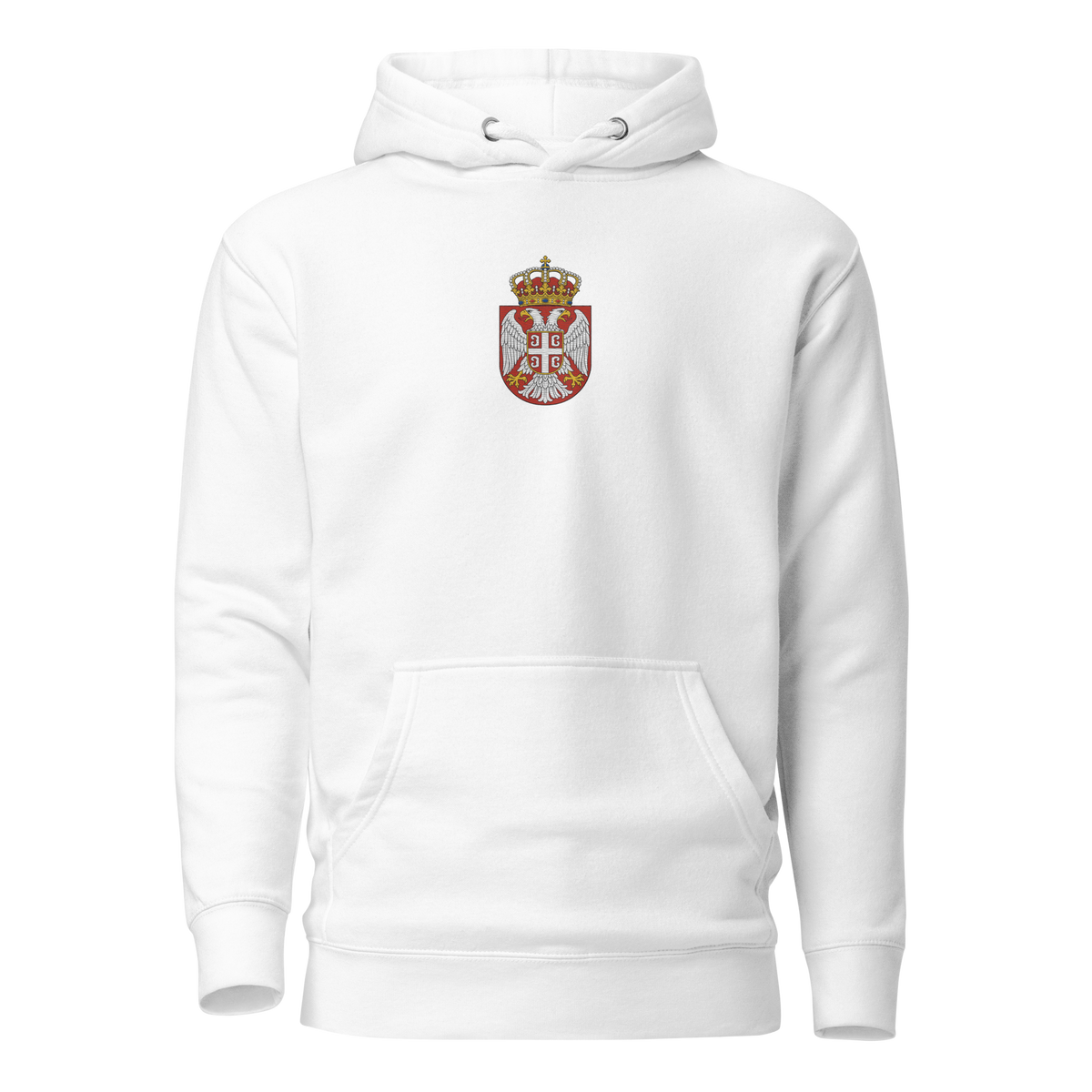 Serbien Premium Hoodie - Gestickt