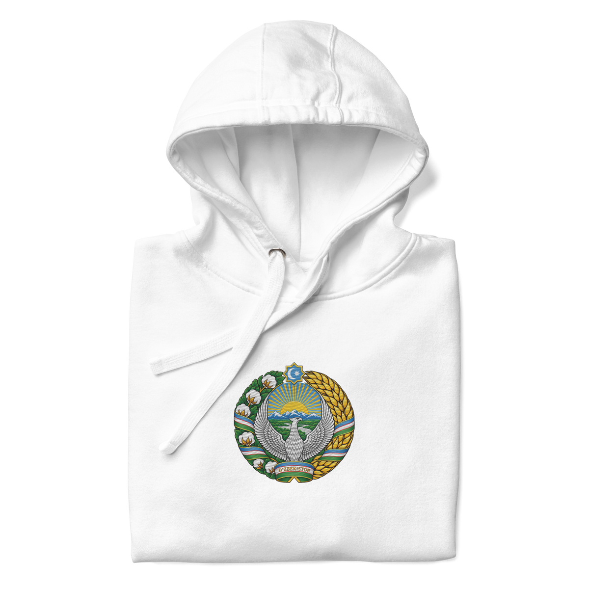 Usbekistan Premium Hoodie - Gestickt