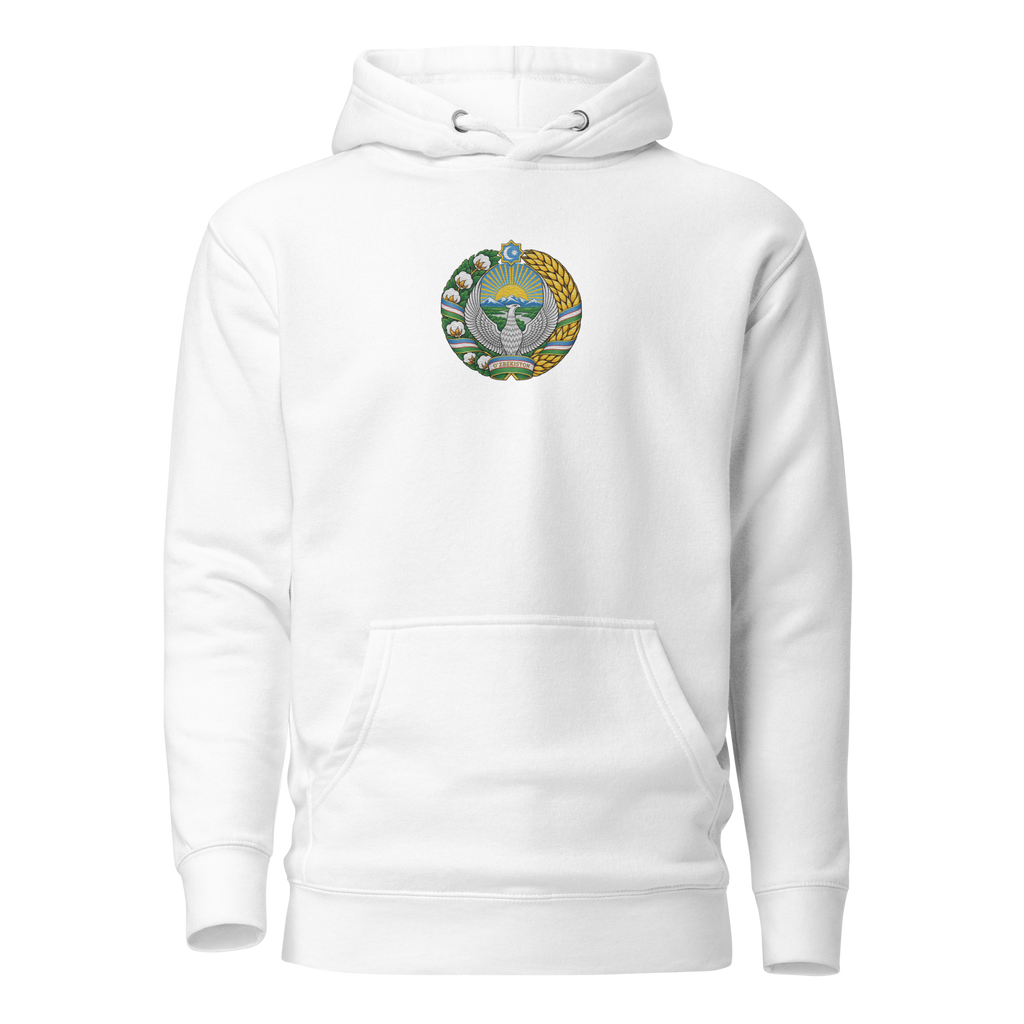 Usbekistan Premium Hoodie - Gestickt